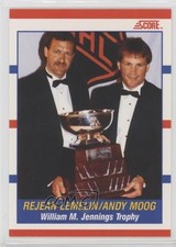 1990-91 Score Award Winners Bilingual Reggie Lemelin Andy Moog #365 l4l