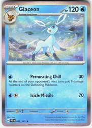 Glaceon 025/131 Holo Rare Prismatic Evolutions
