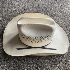 Vintage Stetson Genuine Handwoven Formosan Western Cowboy Hat Size 7