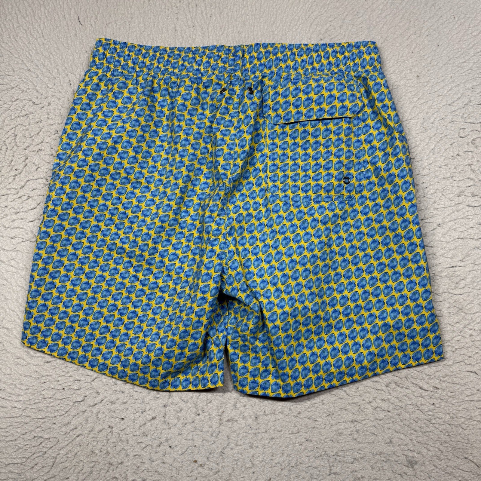 Bugatchi Blue Cosmo Fish Drawstring Swimwear Swim… - image 6