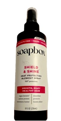 Soapbox Shield & Shine Heat Protecting Blowout Spray Smooth Shine 8 fl oz