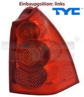 TYC 11-11866-01-2 Heckleuchte Links RüCklicht Hecklicht RüCkleuchte