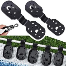100Pcs Shade Cloth Clips, Black Plastic Heavy Duty Sun Shade Clips Black-100pcs