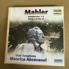 Mahler: Symphonies Nos. 1-9 / Adagio from Symphony No. 10 Abravanel 10 CD boxNEW