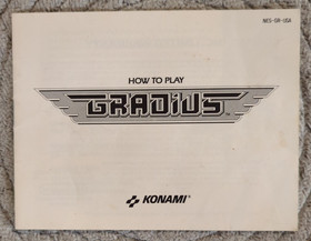 Gradius (NES, 1986) testato/funzionante, include manuale