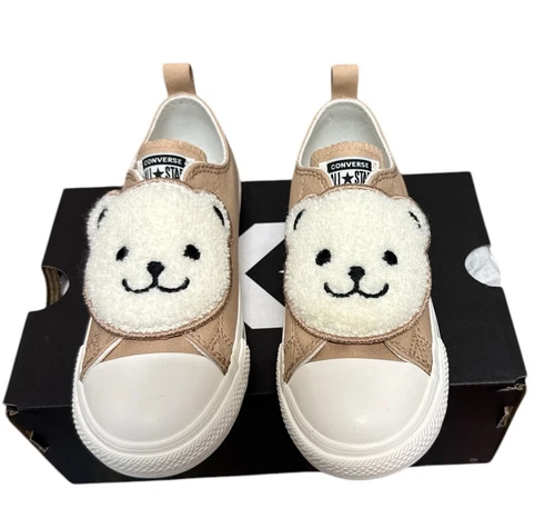 Sneakers Converse CTAS One Strap OX marrone egret bambino taglia 9 nuove con etichette A10040F