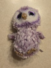 Ty Beanie Boos Plush 6" Owl Moonlight Purple