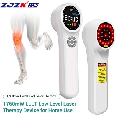 1760mW Cold Laser Therapy Device Pain Relief LLLT Soft Red Light Lazer Treatment
