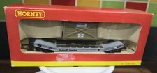 Hornby R6130A BR Lowmac MS model railway Wagon "Blaney Machine Tools" crate load