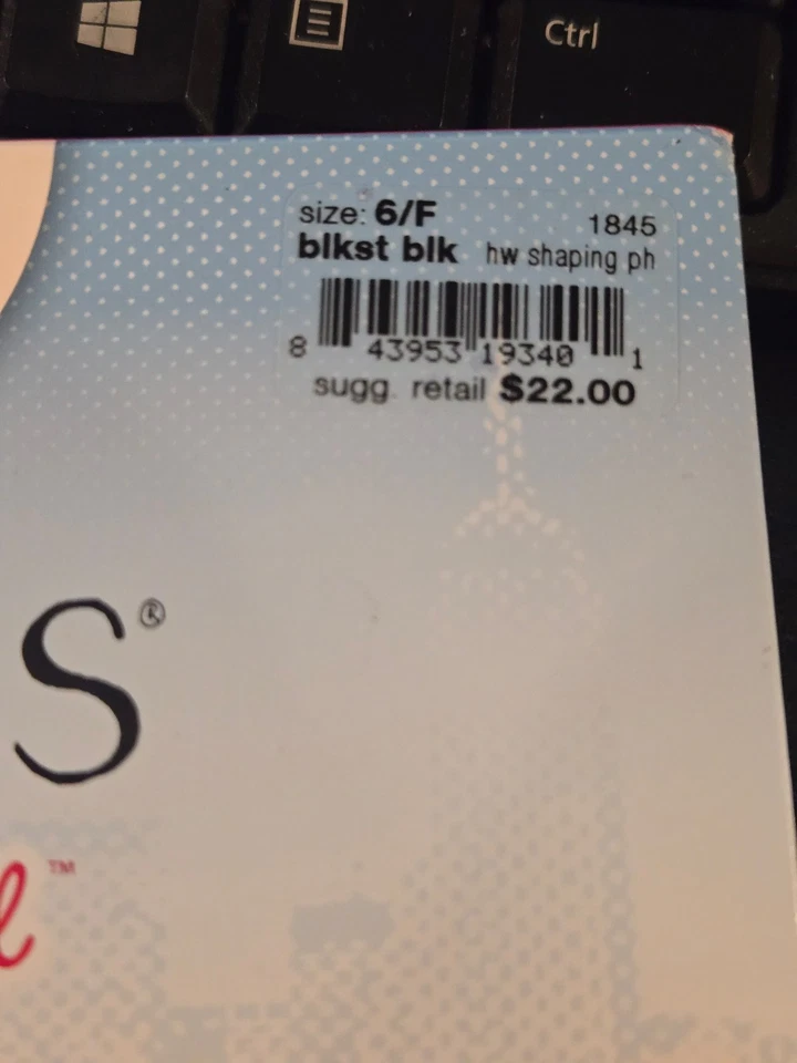 Spanx Assets Red Hot Label High Waist Sheers Size 6/F Blackest Black 1845 - Image 2 of 3