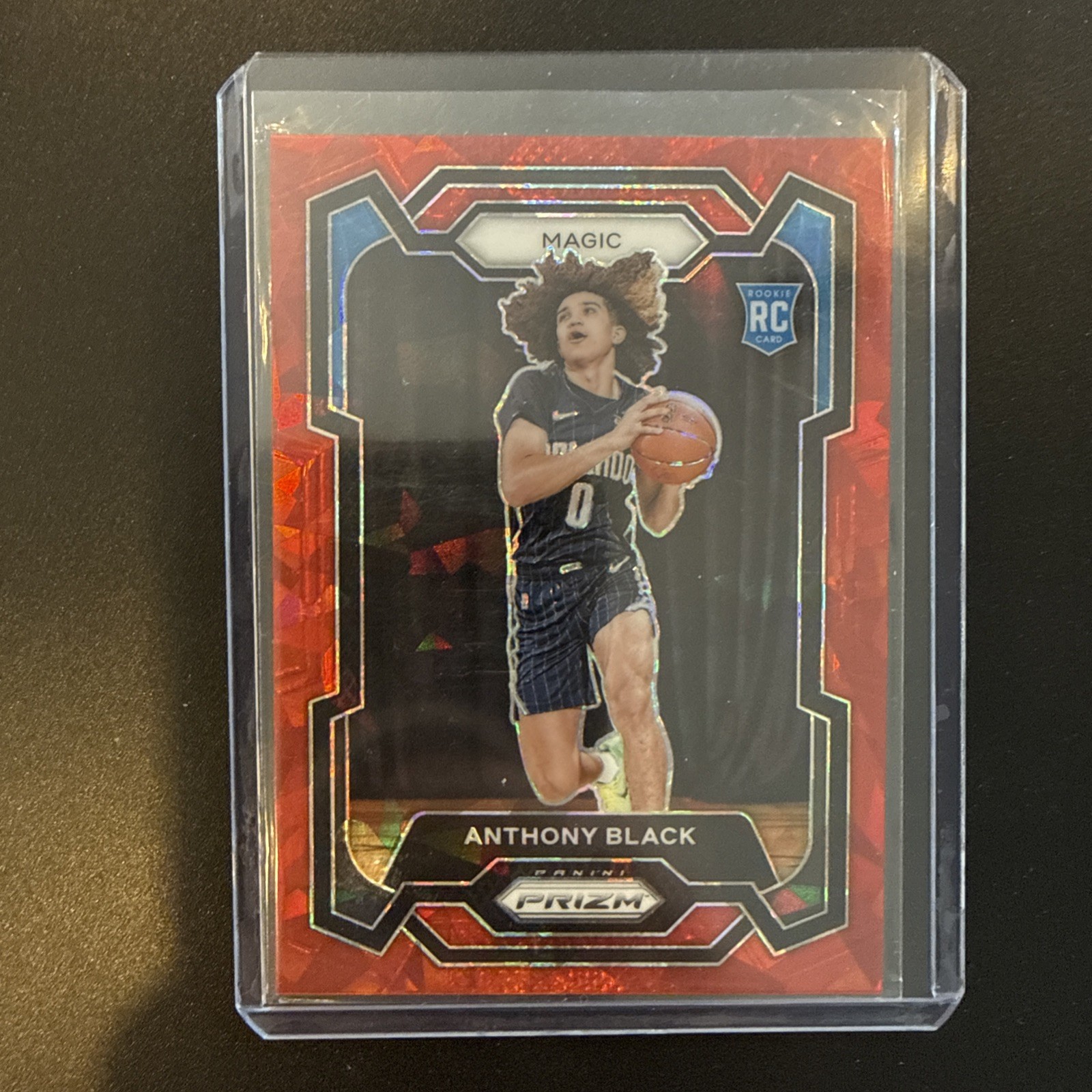 2023-24 Panini Prizm Anthony Black Red Cracked Ice Prizm RC Rookie #170 Magic