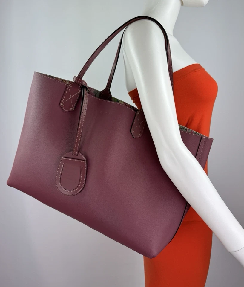 Gucci Auth Medium Reversible PVC Leather Blooms GG Supreme Monogram Bag Tote - Image 4 of 4