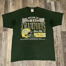 Vintage 1997 Green Bay Packers NFC Champs Men's Size X-Large