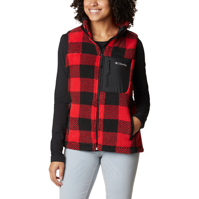 Weste Damen, Columbia West Bend Vest, Rot