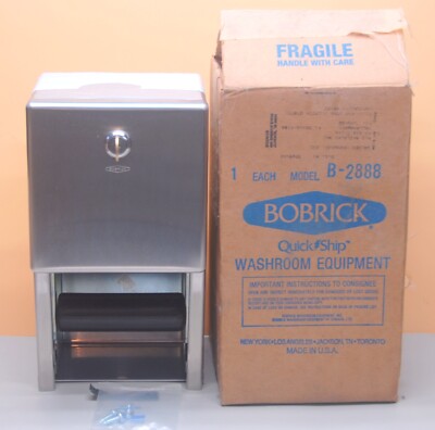 Bobrick B-2888 Multi-Roll Toilet Tissue Dispenser New Old Stock in Box W/ Key