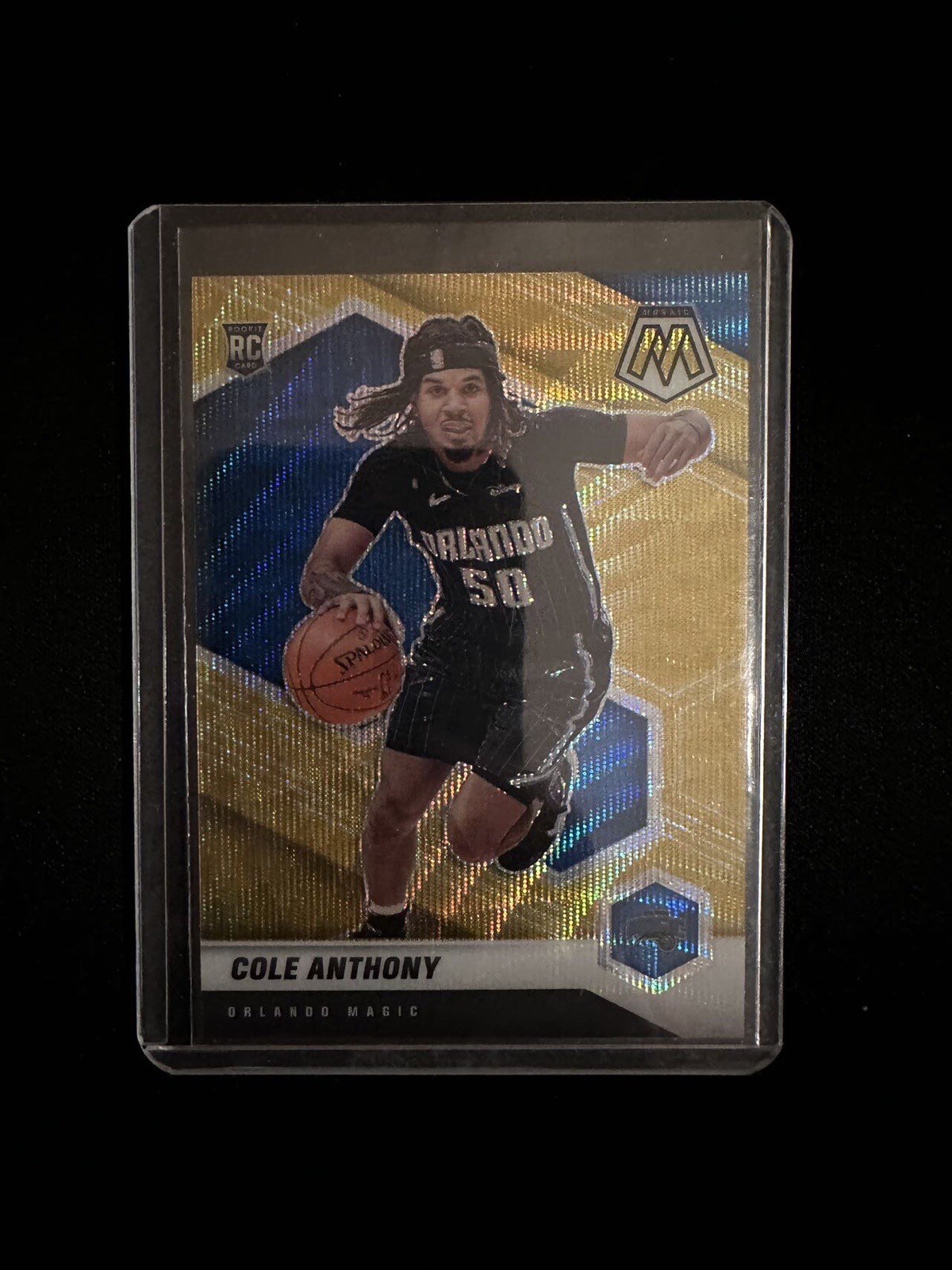 Cole Anthony 2020-21 Panini Mosaic Tmall Asia Rookie Gold Wave Prizm RC #207 SP