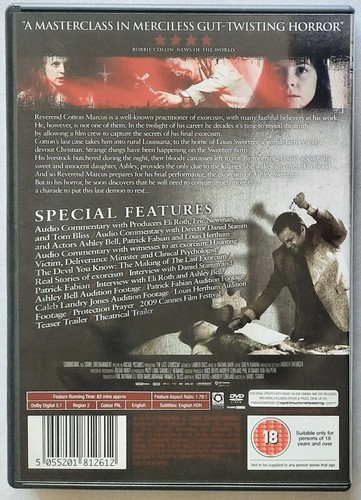 THE LAST EXORCISM - PATRICK FABIAN, ASHLEY BELL - REG 2 PAL DVD WITH SLIP COVER - 第 6/6 張圖片