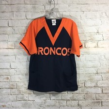 Team Apparel Unisex SM Denver Broncos Navy/Orange Scrub Top