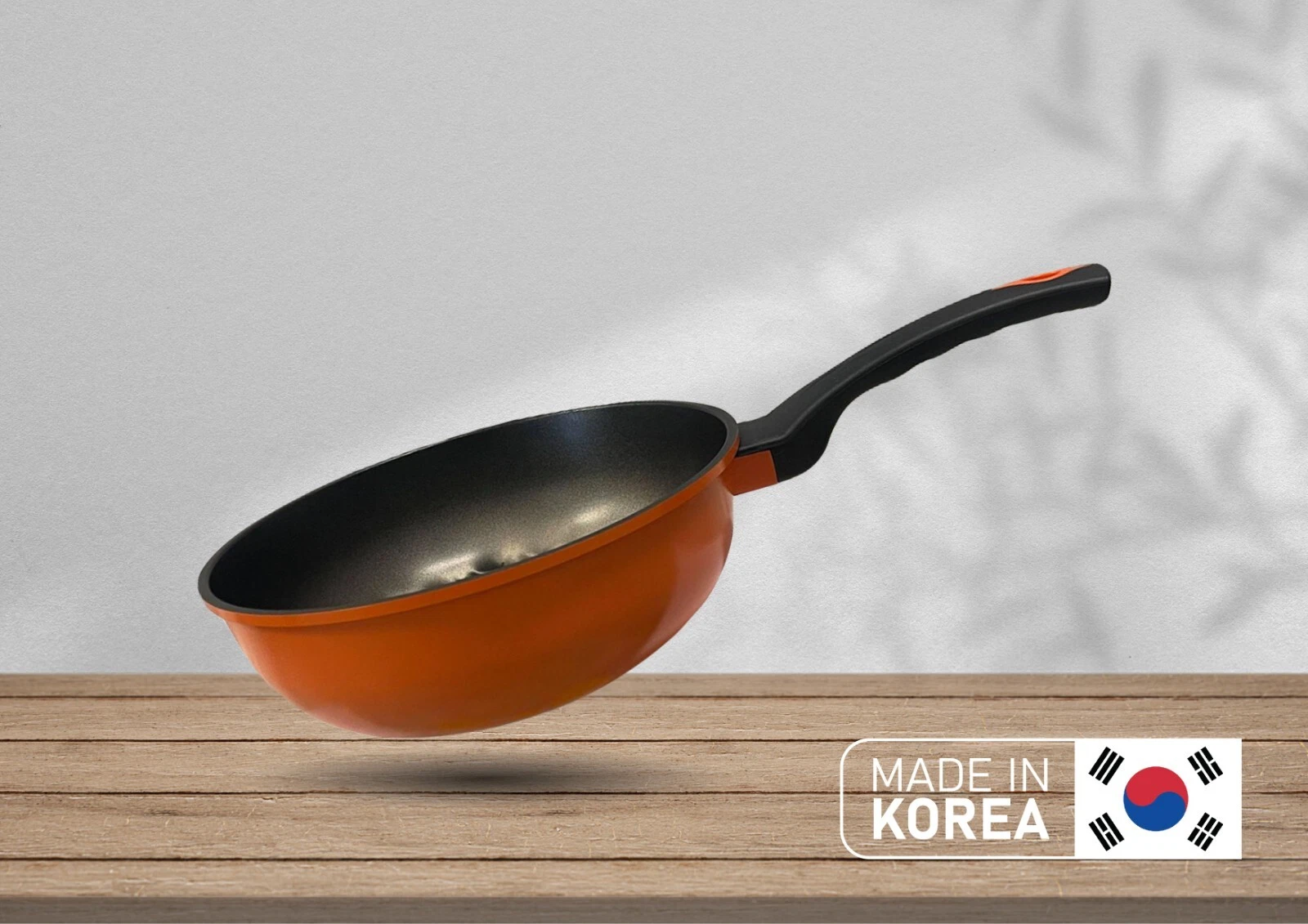 MADE IN KOREA-3D Diamond Coating Nonstick Wok Frying Pan 10" Dia. x 3-1/4" Depth