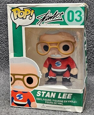 Funko Pop Stan Lee Superhero Red #03 Comikaze Convention Exclusive Marvel