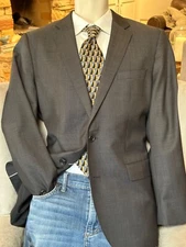 Hugo Boss The Jam Virgin Wool Blazer Jacket 2 Btn Single Vent Charcoal 40R SHARP