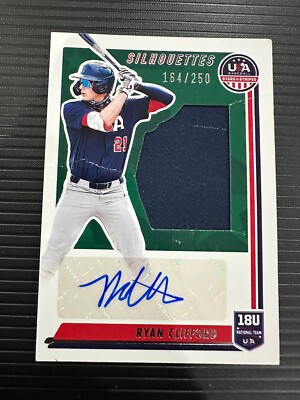 2022 Panini USA Baseball Stars & Stripes #SIL-RY Ryan Clifford Auto RC /250 READ