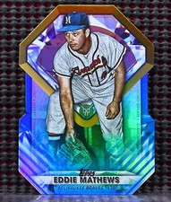 EDDIE MATHEWS  -  2022 TOPPS UPDATE DIAMOND GREATS DIE CUTS BLUE #DGDC62