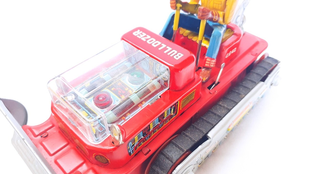 野村トーイ製◇Magic Action Bulldozer Battery Operated 1950年代 元