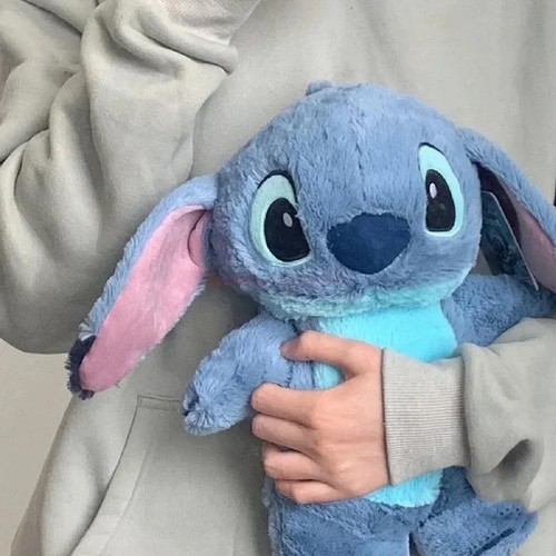 Stitch Hot Water Bottle Soft Winter Plush Warm Hand Bag Home Water Filling 500ml - Picture 6 of 15