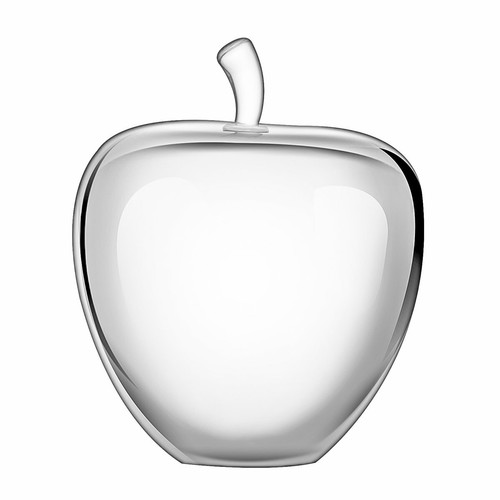 Clear Crystal Glass Apple Paperweight Home Decoration Teacher Appreciation Gift - Picture 3 of 6