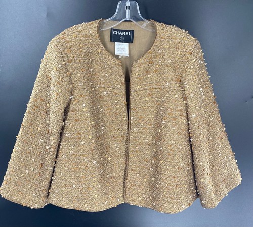 Bronze Boucle Jacket Blazer Sz 