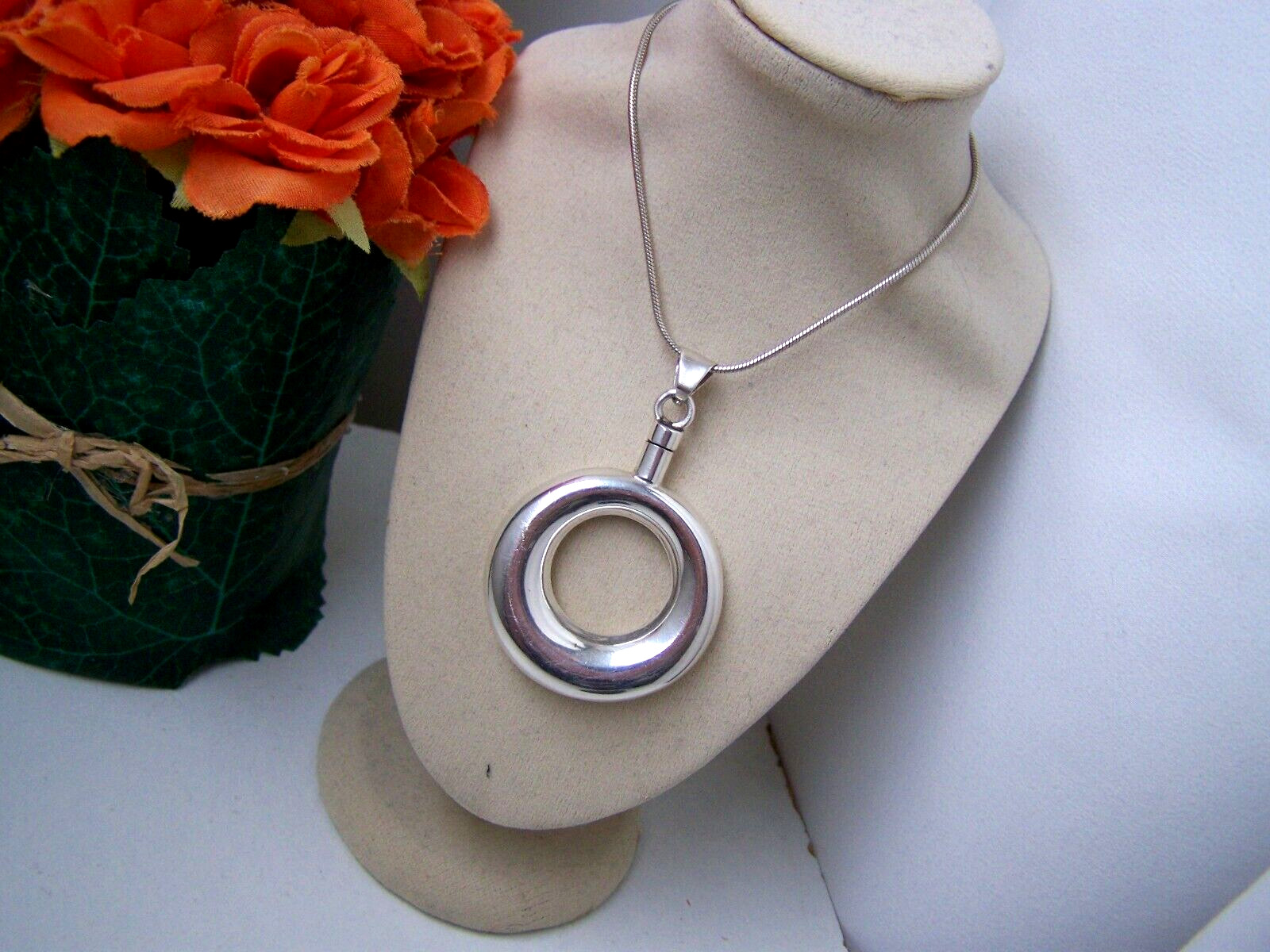 VINTAGE SOLID STERLING SILVER LARGE CHATELAINE PE… - image 6