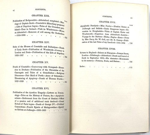 THE LIFE OF SIR WALTER SCOTT - J. G. Lockhart (Hardback, 1892) - 2 Volume Set - Picture 16 of 23