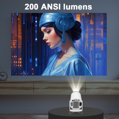 NEU Portable Projector Beamer Android 11 4K Dual WiFi6 Allwinner HY300