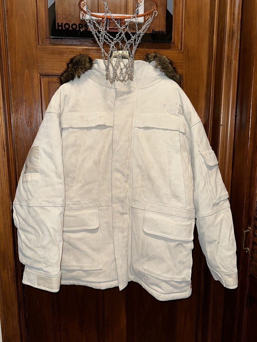 SUPREME / THE NORTH FACE SUEDE 600-FILL DOWN PARKA JACKET STONE