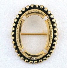 25x18 25MM x 18MM CABOCHON ANTIQUED GOLD COLO...