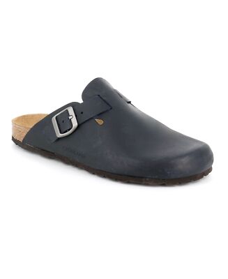 Ciabatte Uomo Grunland Reps CI1016 – Colore Asfalto Muschio, Taglia 42, Con Fibbia In Panno