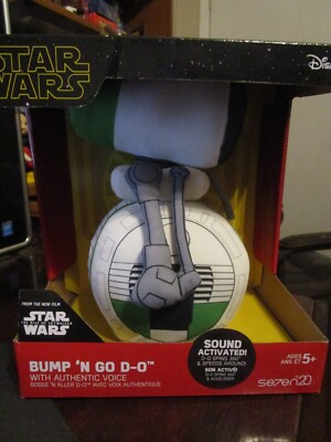Star Wars Bump 'N Go D-O Plush 9 Inch NIB Toy Figure Ready to Roll & Make Sounds