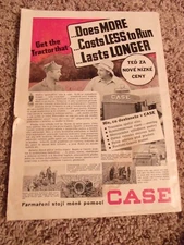 HOSPODAR FARM AGRICULTURE MAGAZINE CZECH BOHEMIAN JAN 1939 GREAT CASE TRACTOR AD