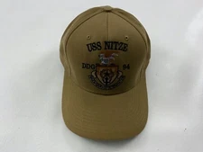 USS NITZE DDG 94 Corps US Beige Baseball Cap Hat One Size