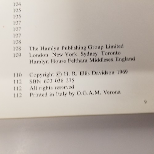 1969 Scandinavian Mythology By H.R. Ellis Davidson, HC, DJ - Picture 5 of 10