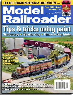Model Railroader - 2016, May - Tips & Tricks Using Paint, Time-Saving Hints   