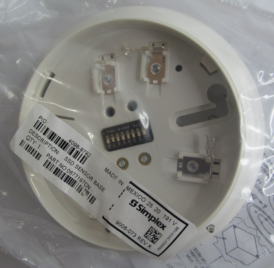 Simplex 4098-9794 TrueAlarm Photoelectric Sensor Mounted In Sounder