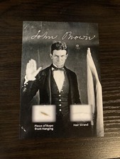 John Brown Hair Strand & Rope Piece Relic His...