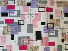 EWC Hipster Geo Pink Gray Fabricc--Yellow/Gray/Black Fabric--BTY