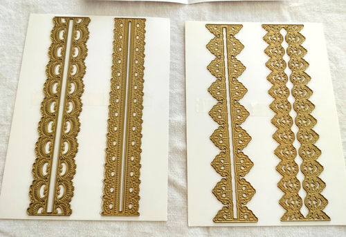 Anna Griffin 3D Decorative Border Dies 7" Complete Set of 4 Die Cutting