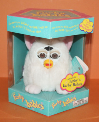 Vintage 1999 Tiger Electronics FURBY Babies White Baby BRAND NEW in Box