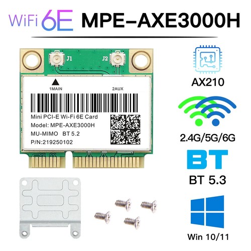2974Mbps Wifi 6 AX200 Dual Band Wireless Half Mini Network Wifi Card Bluetooth - 第 12/23 張圖片