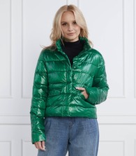 Riani Green Puffer Jacket Size 8 34 Womens Quilted Short Winter Coat Bnwt