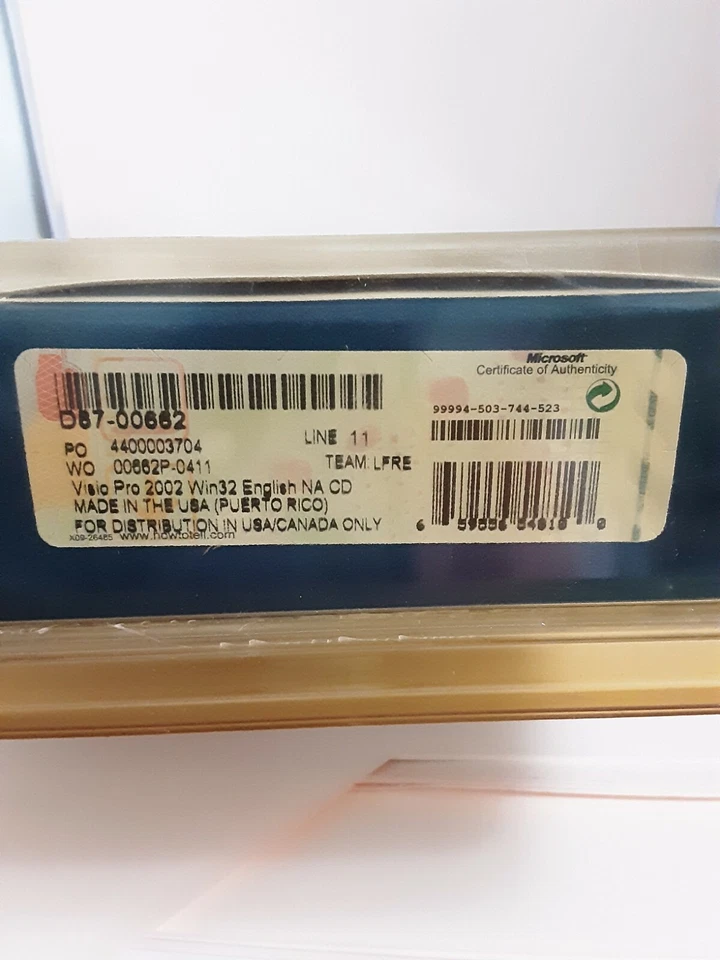 Microsoft Visio Professional Version 2002_Sealed in clamshell - Image 3 of 3